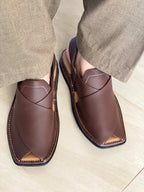 Matte Brown |Peshawari Chappal| Handmade