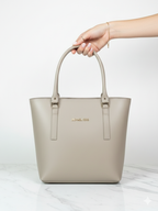 Classic Neutral Work Tote Bag - Perfect for Office
