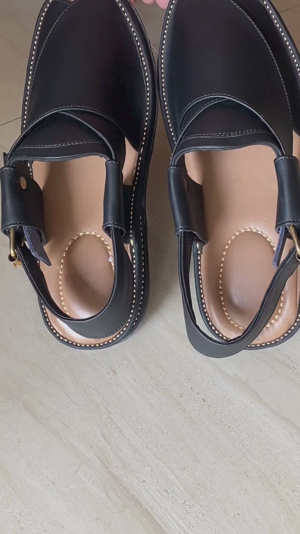 Matte Black |Peshawari Chappal| Handmade