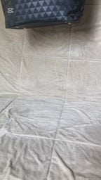 Black Embossed Geometric Tote Handbag