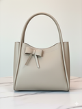 Cute Beige Bow Shoulder Bag - Lady's Fashion Tote