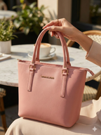 Classic Work Tote Bag Pink