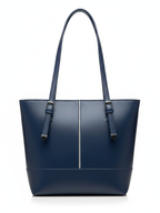 Large Capacity Shopper Tote in Deep Blue
